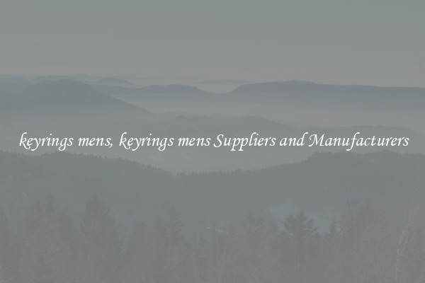 keyrings mens, keyrings mens Suppliers and Manufacturers
