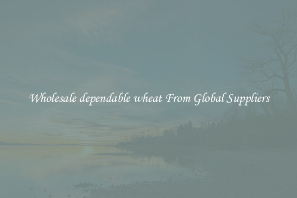 Wholesale dependable wheat From Global Suppliers