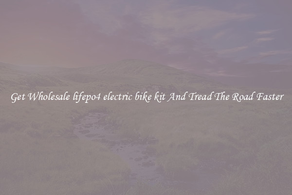 Get Wholesale lifepo4 electric bike kit And Tread The Road Faster
