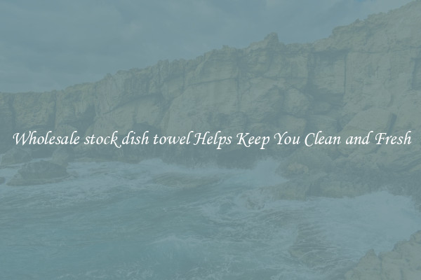 Wholesale stock dish towel Helps Keep You Clean and Fresh