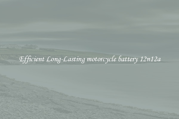 Efficient Long-Lasting motorcycle battery 12n12a