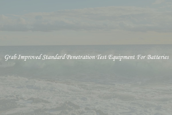 Grab Improved Standard Penetration Test Equipment For Batteries