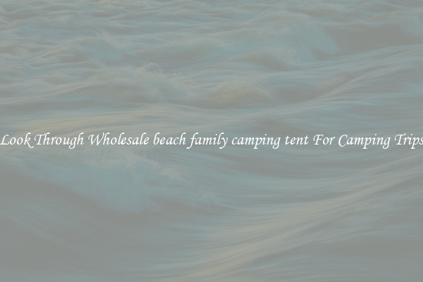 Look Through Wholesale beach family camping tent For Camping Trips
