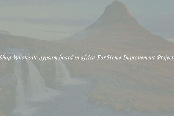 Shop Wholesale gypsum board in africa For Home Improvement Projects