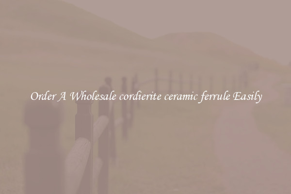 Order A Wholesale cordierite ceramic ferrule Easily