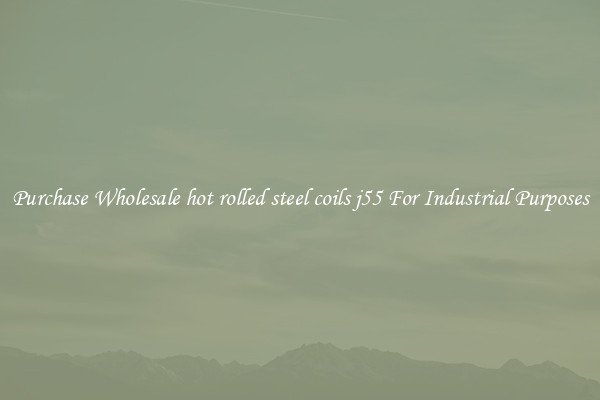 Purchase Wholesale hot rolled steel coils j55 For Industrial Purposes