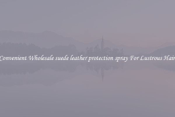 Convenient Wholesale suede leather protection spray For Lustrous Hair.
