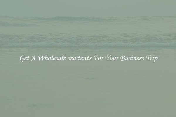 Get A Wholesale sea tents For Your Business Trip