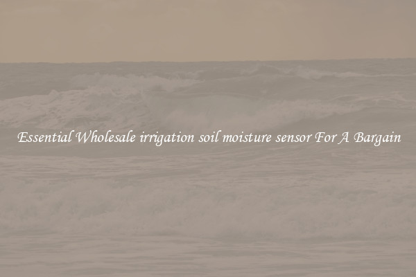 Essential Wholesale irrigation soil moisture sensor For A Bargain