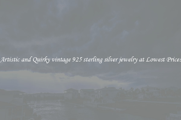 Artistic and Quirky vintage 925 sterling silver jewelry at Lowest Prices
