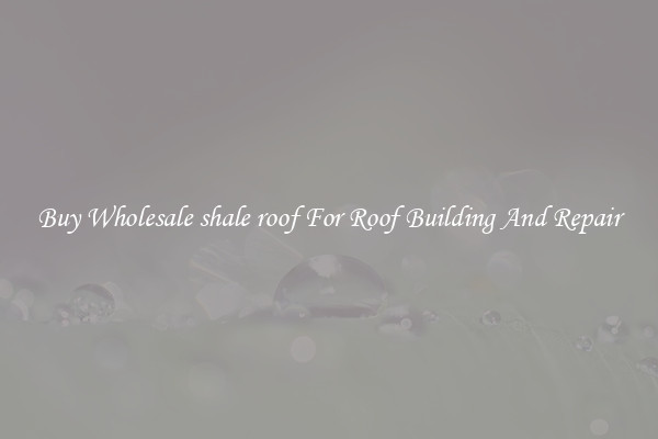 Buy Wholesale shale roof For Roof Building And Repair